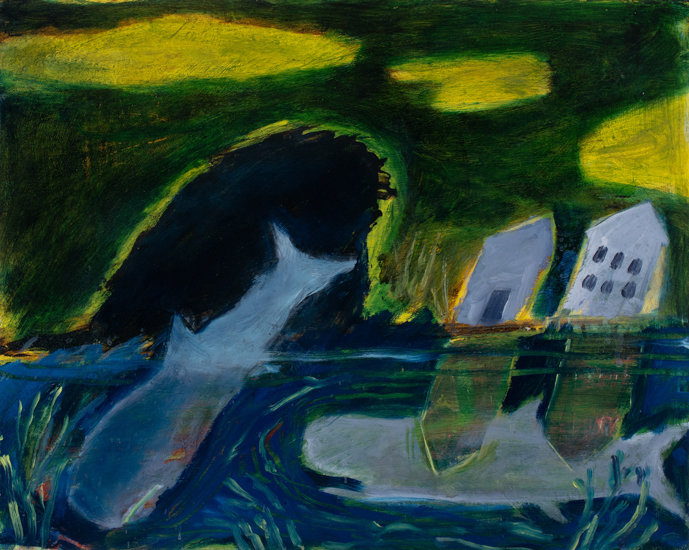 Anna Dibble original oil painting Angels of the Deep