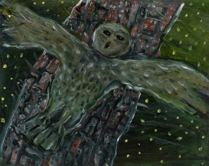 Anna Dibble original acrylic painting Night Song