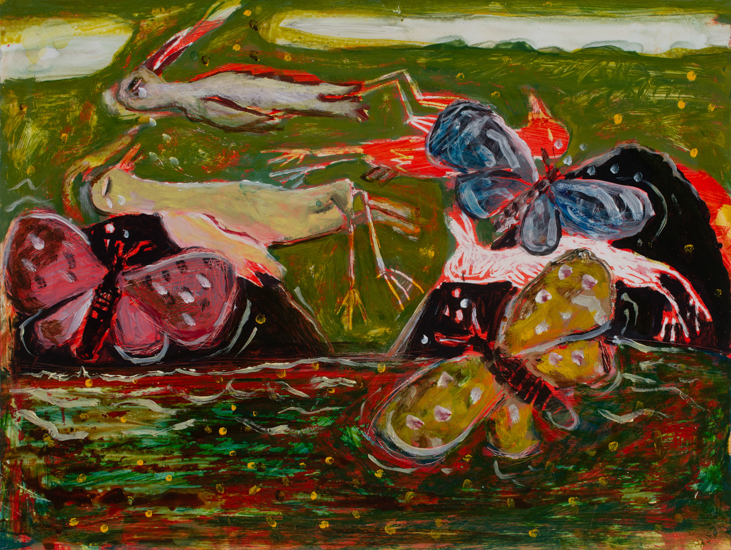 Anna Dibble works on paper 2025 Moths Drink the Tears of Sleeping Birds