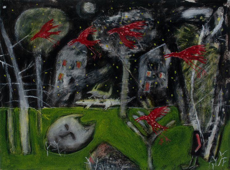 Anna Dibble original oil painting 2025 Summer Nights