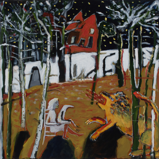 Anna Dibble: Only when it is dark enough do you see the stars 20x20 Acrylic & Oil on linen 2026