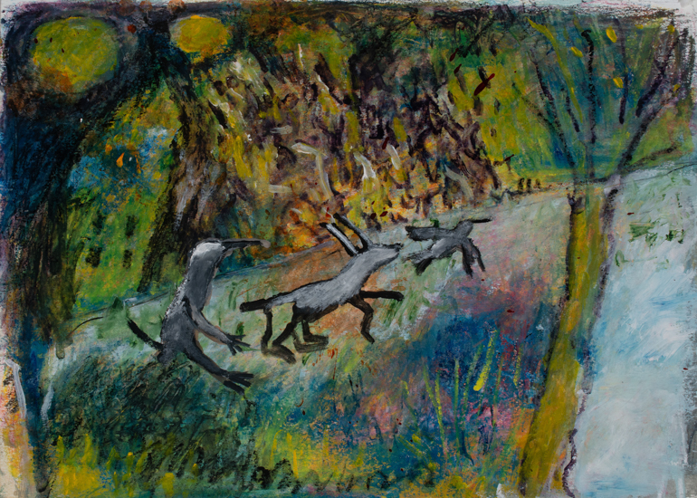 Anna Dibble Spring Equinox 11x9 Gouache & Watercolor on paper 2026
