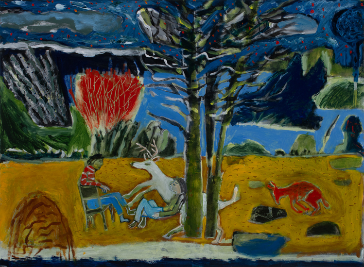 Anna Dibble Still in the Garden before the Fall 30x22 Acrylic & Oil on panel 2026