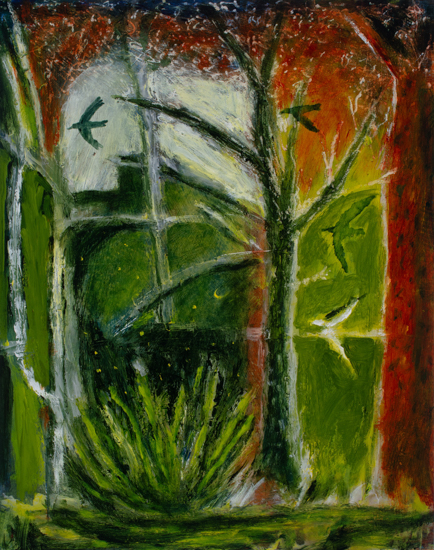 After the Rain 11x14 Oil & Acrylic on panel 2026 by Anna Dibble